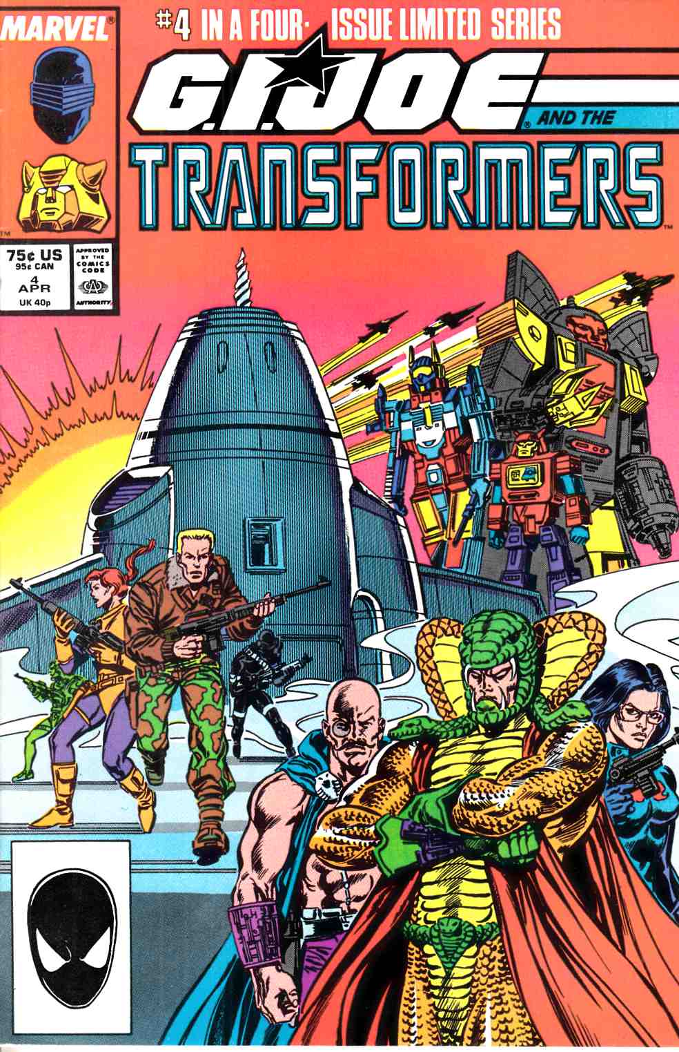 GI Joe and the Transformers #4 Very Fine (8.0) [Marvel Comic] THUMBNAIL