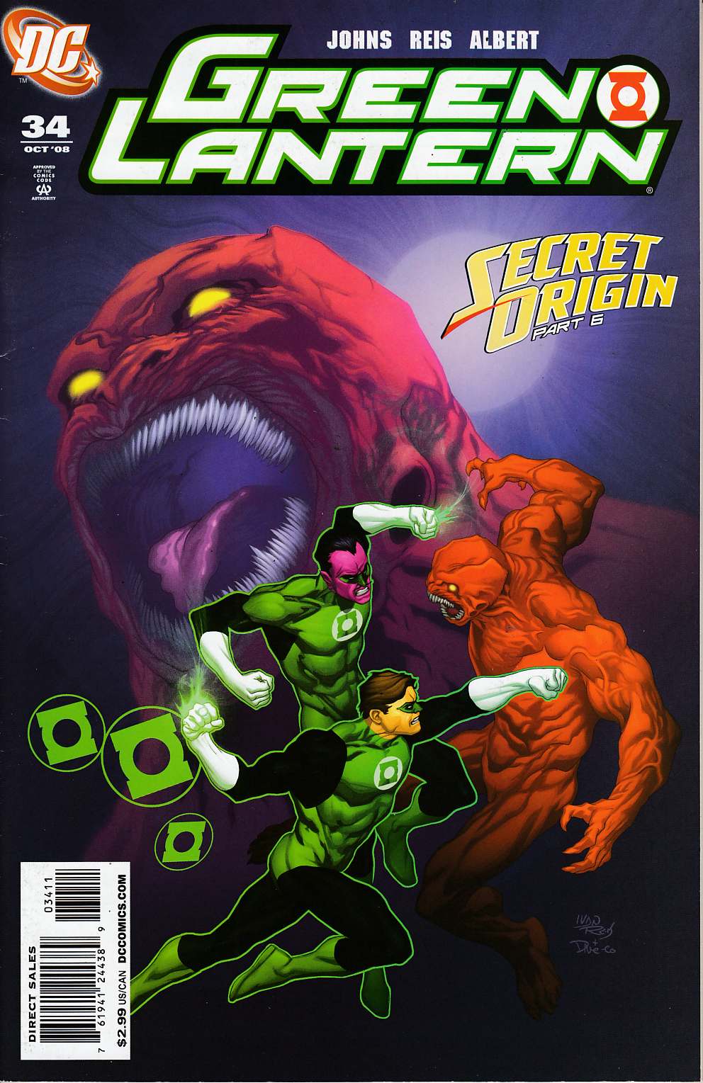 Green Lantern #34 Very Fine Minus (7.5) [DC Comic] THUMBNAIL