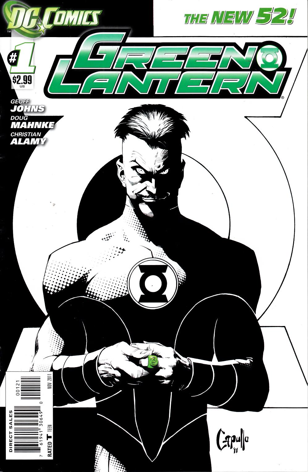 Green Lantern #1 Capullo Variant Cover Very Fine (8.0) [DC Comic]