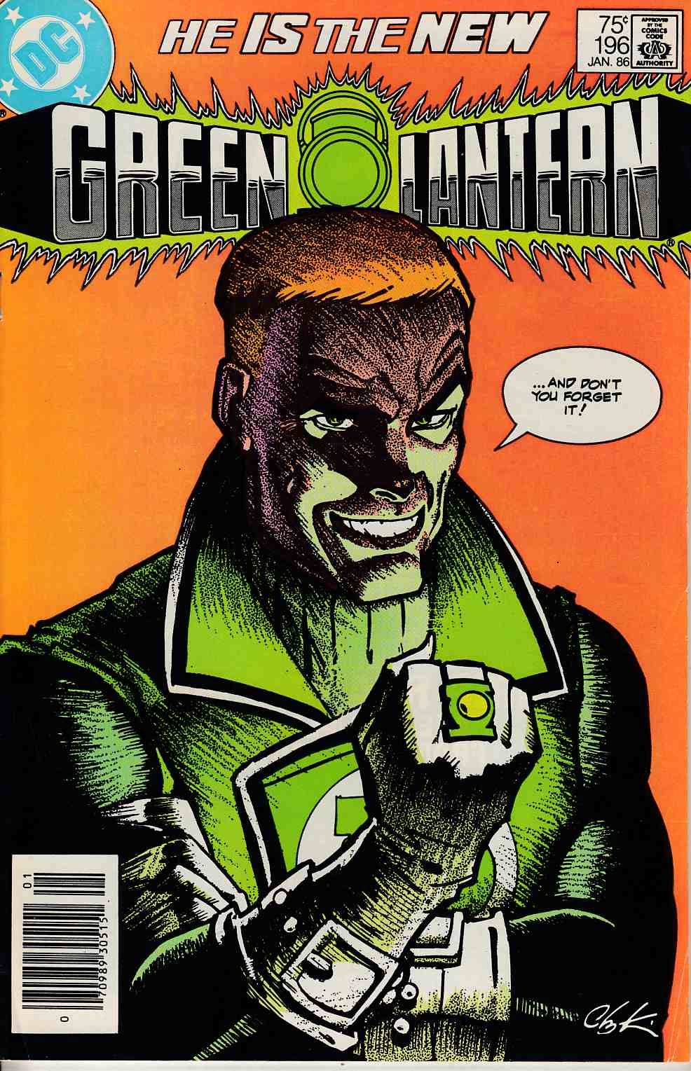 Green Lantern #196 Newsstand Edition Fine (6.0) [DC Comic]