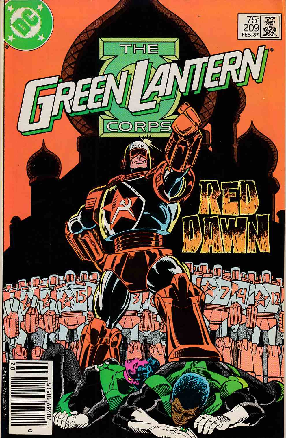 Green Lantern #209 Newsstand Edition Fine (6.0) [DC Comic]