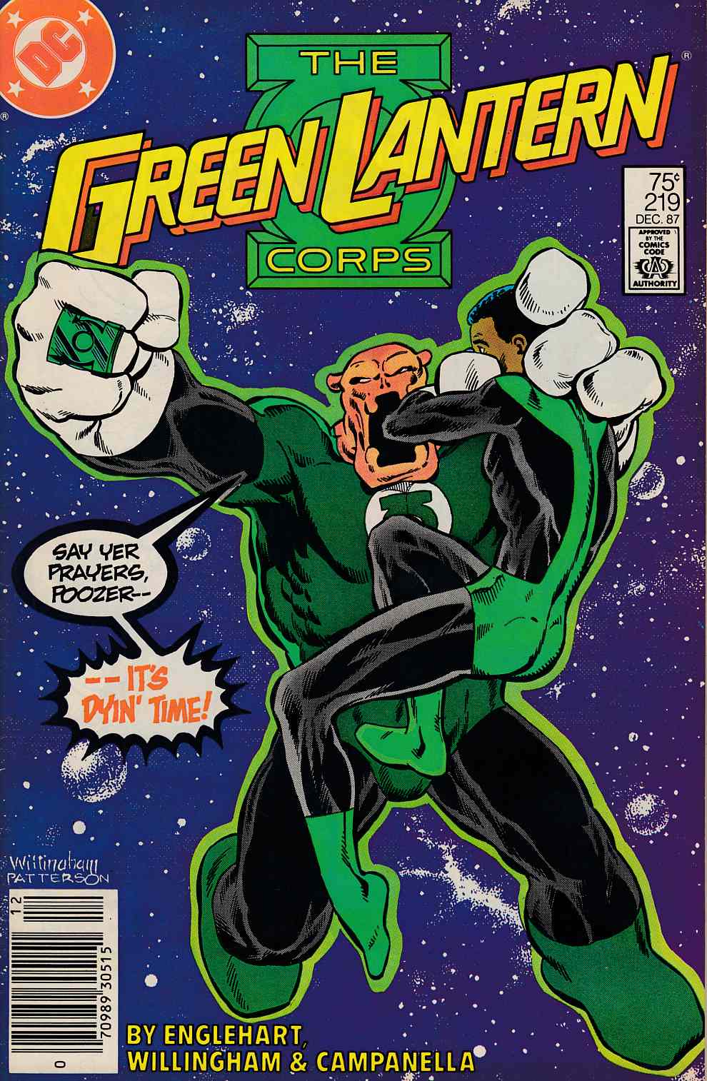 Green Lantern #219 Newsstand Edition Fine (6.0) [DC Comic] THUMBNAIL