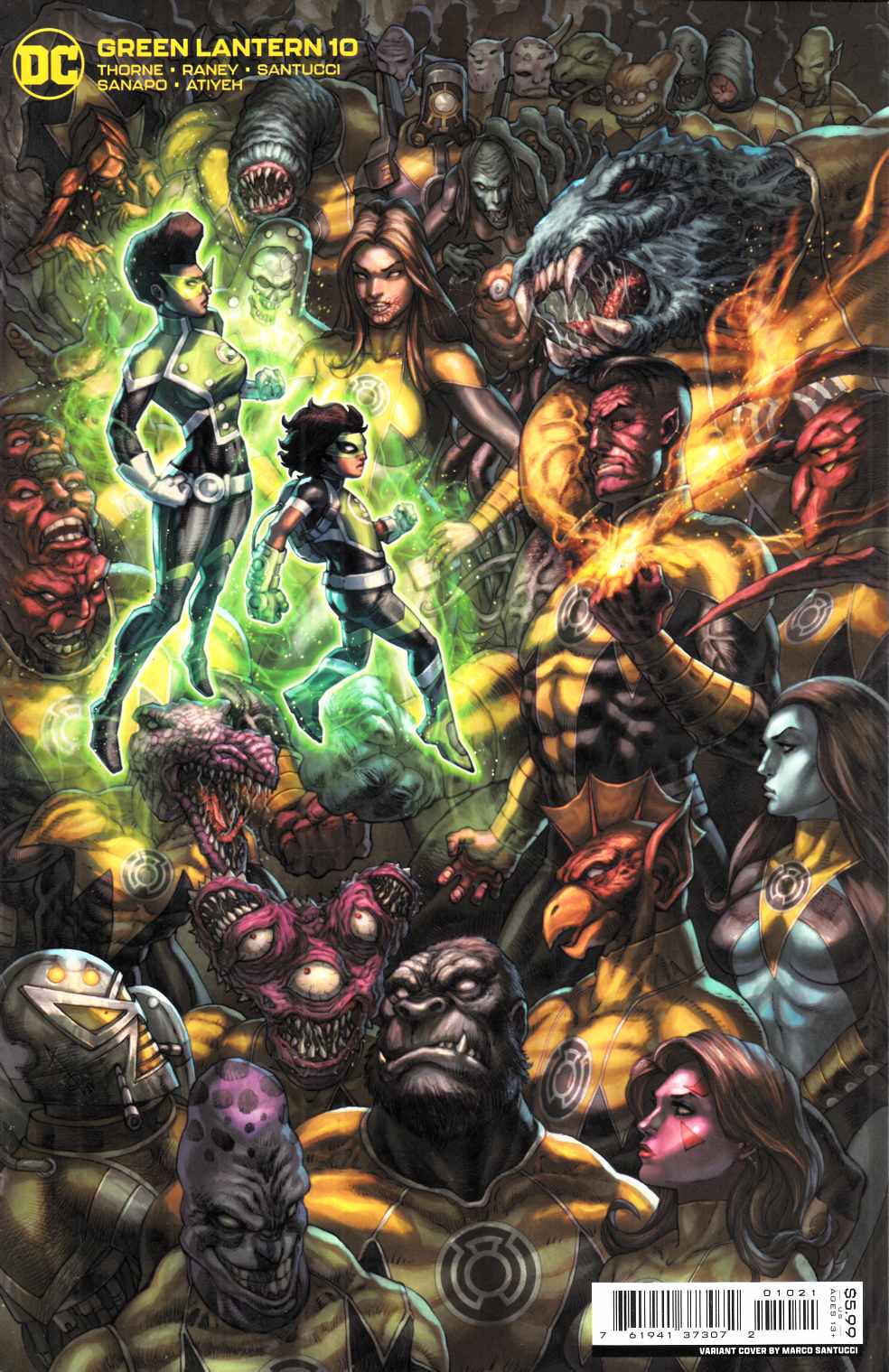 Green Lantern #10 Cover B Near Mint (9.4) [DC Comic] LARGE
