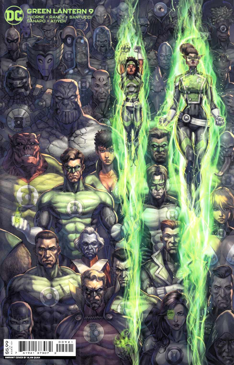 Green Lantern #9 Cover B Near Mint (9.4) [DC Comic] THUMBNAIL