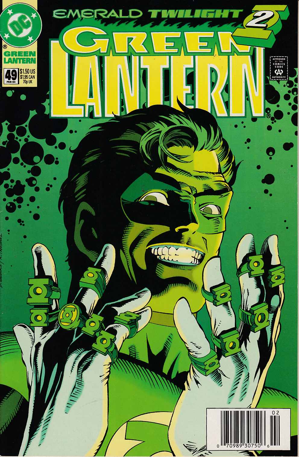 Green Lantern #49 Newsstand Edition Near Mint (9.4) [DC Comic]