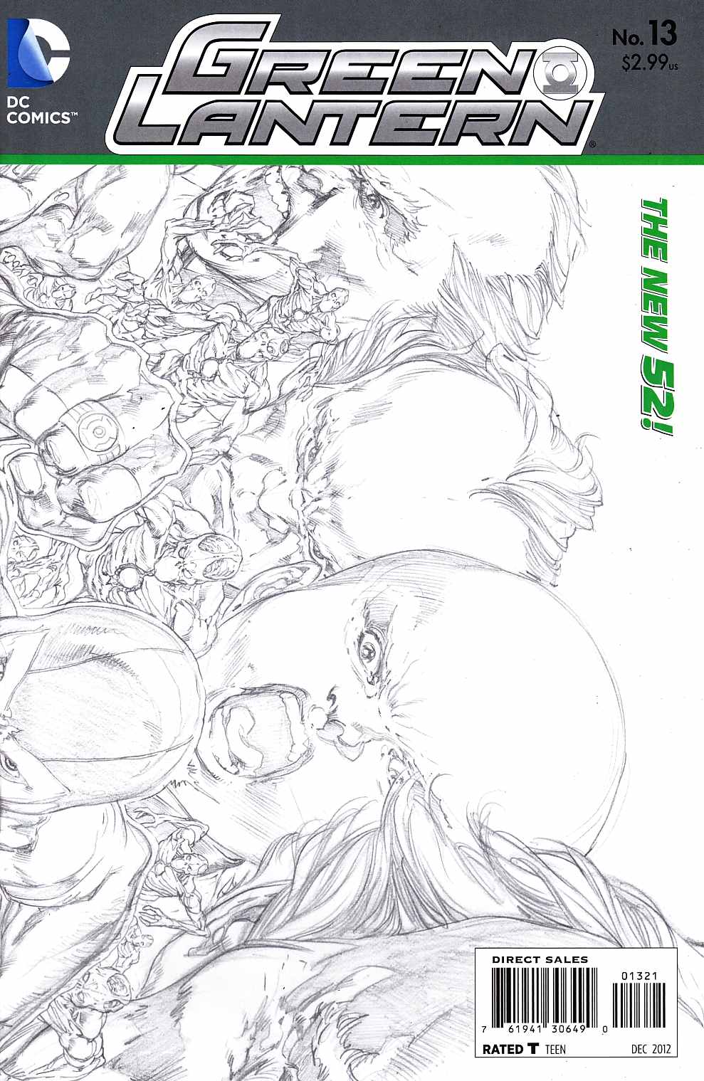 Green Lantern #13 B&W Variant Cover [DC Comic]