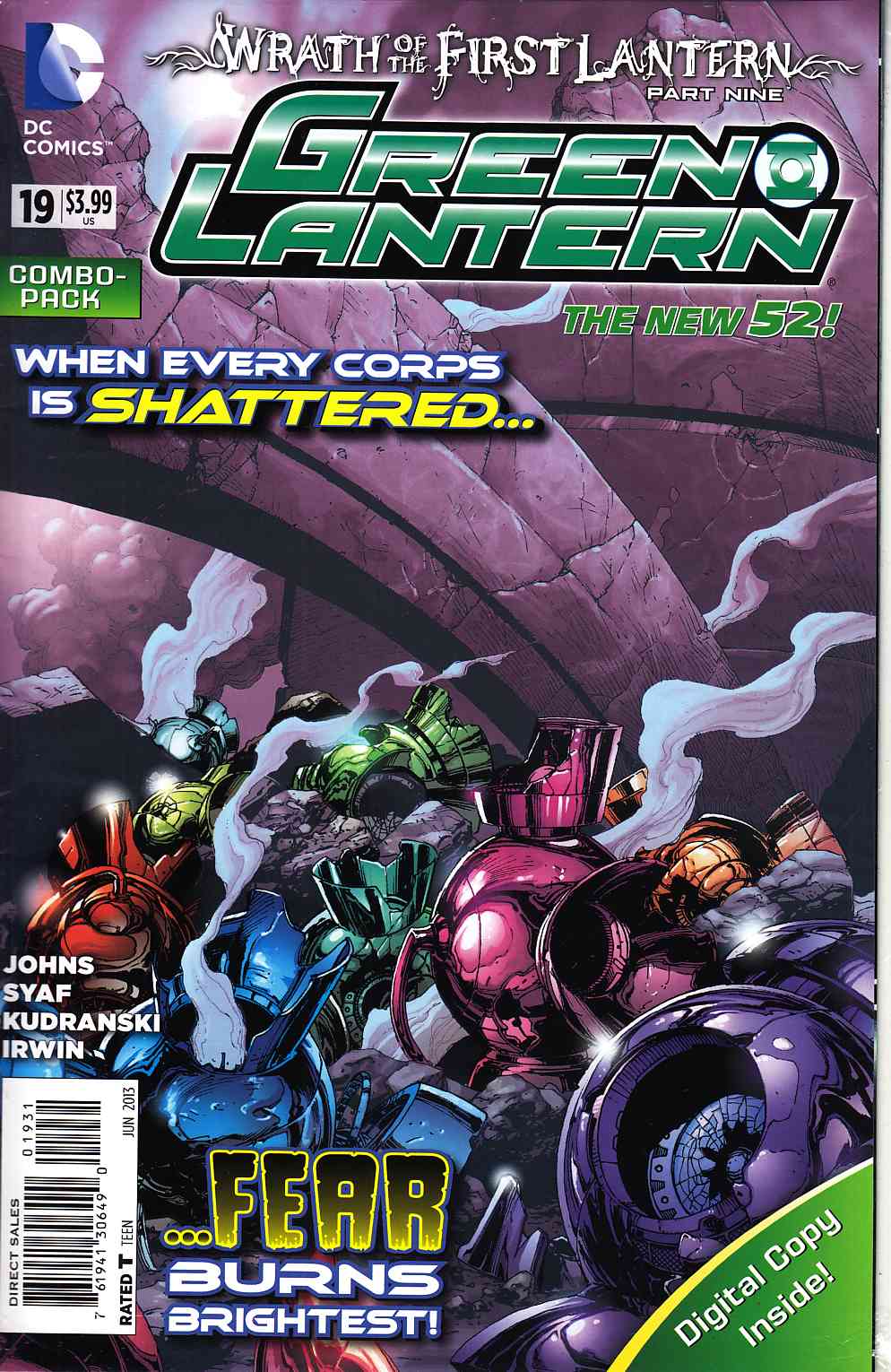 Green Lantern #19 Combo Pack (Wrath) [DC Comic]