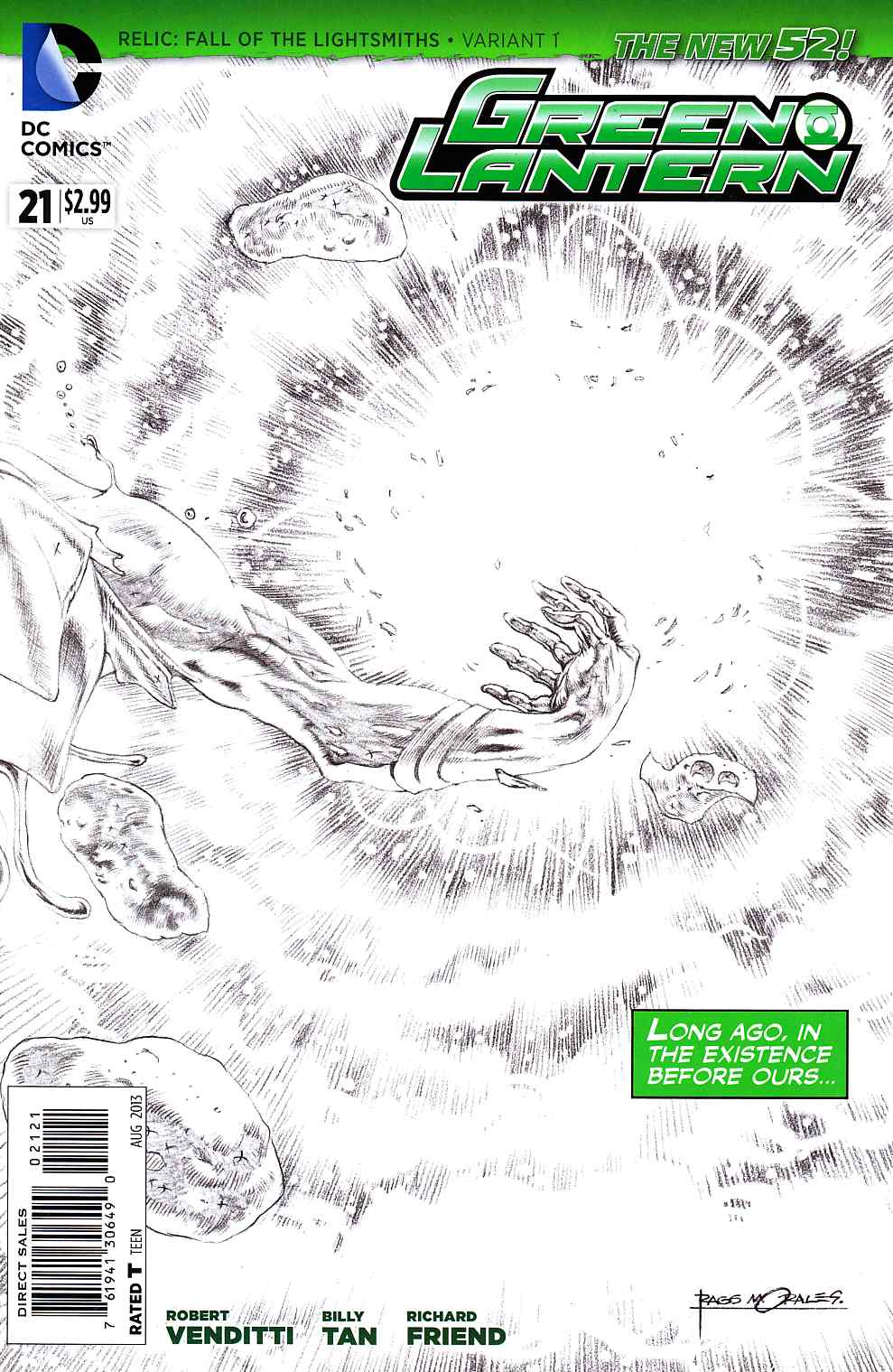 Green Lantern #21 B&W Variant Cover [DC Comic]