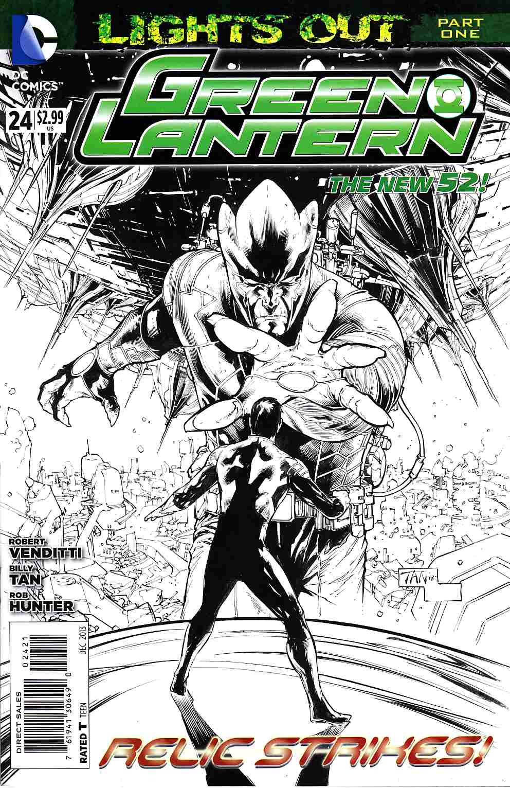 Green Lantern #24 B&W Variant Cover [DC Comic] THUMBNAIL
