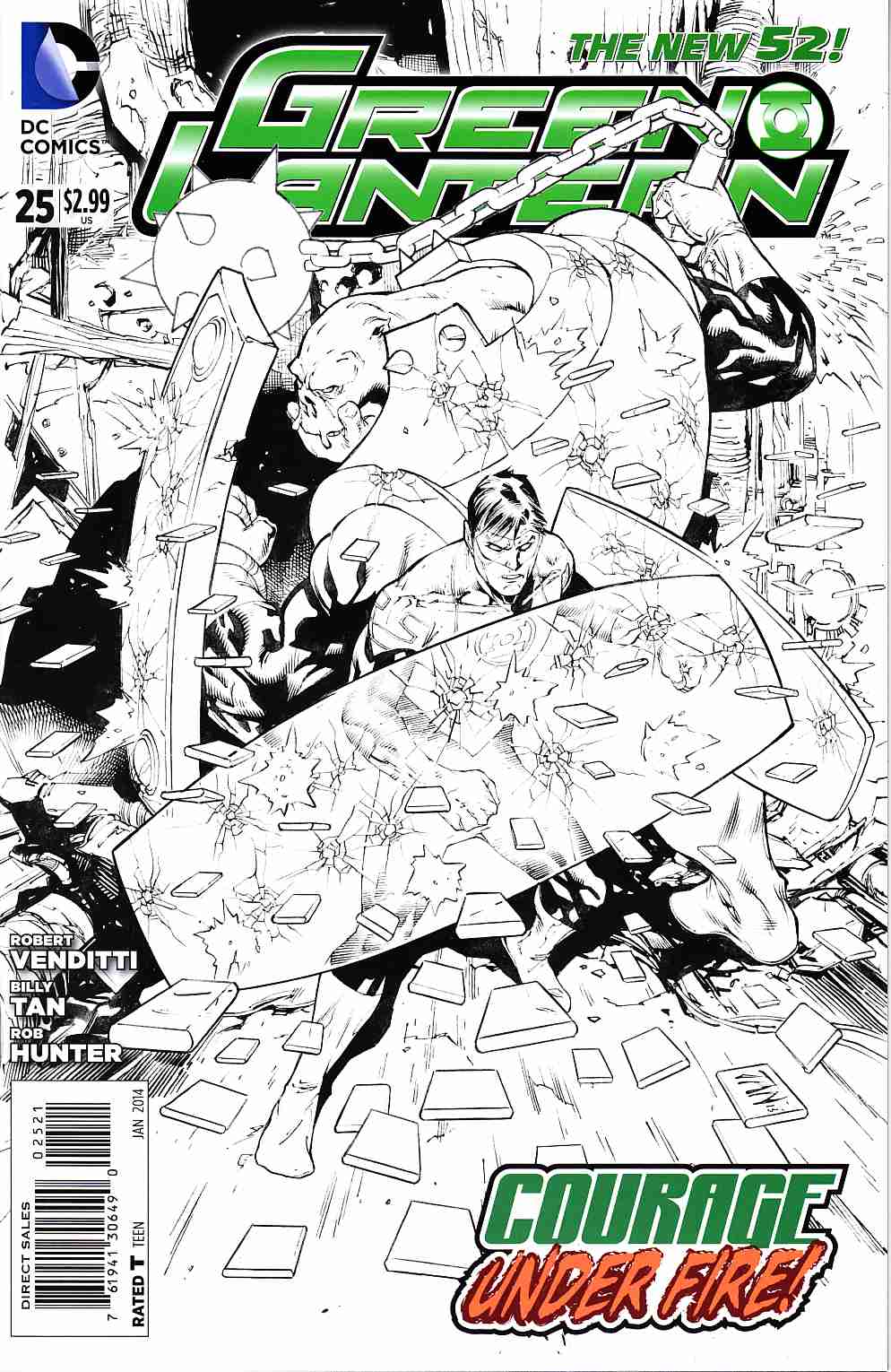 Green Lantern #25 B&W Variant Cover [DC Comic] THUMBNAIL