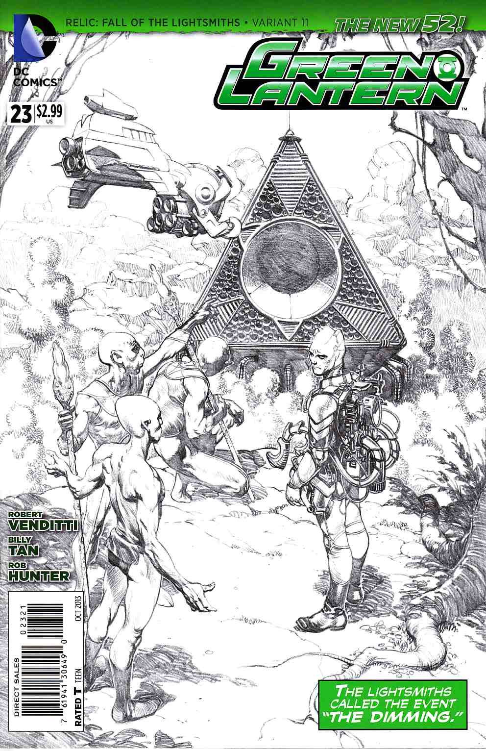 Green Lantern #23 B&W Variant Cover [DC Comic] THUMBNAIL