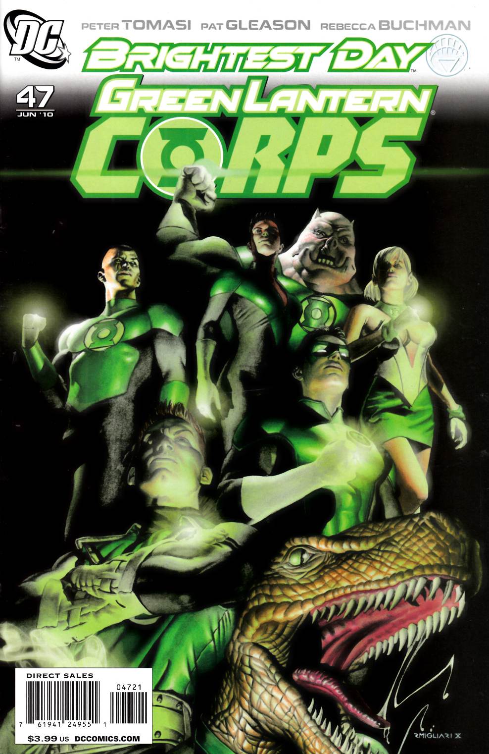 Green Lantern Corps #47 Migliari Variant Cover Near Mint (9.4) [DC Comic] LARGE