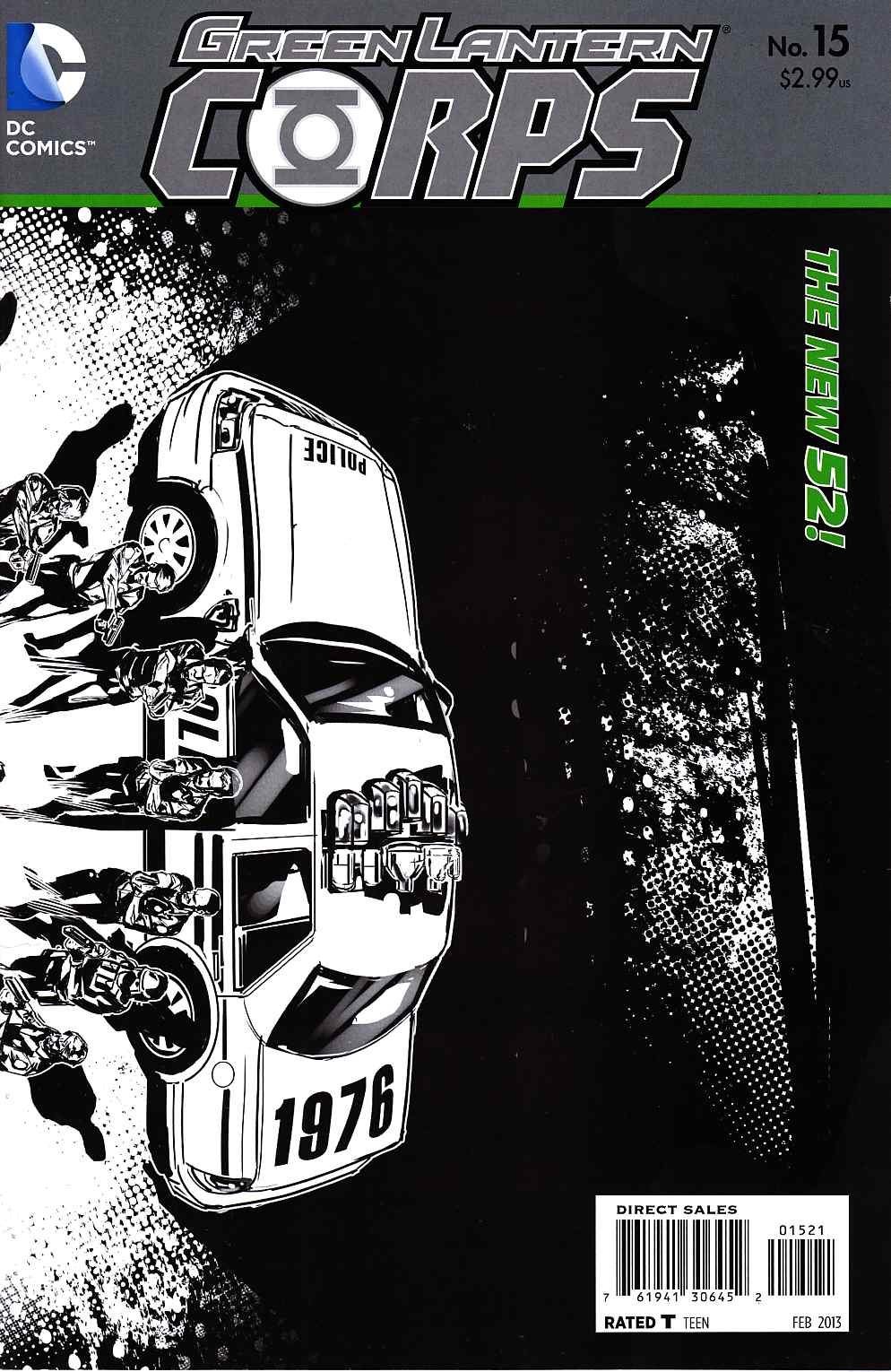 Green Lantern Corps #15 B&W Variant Cover [DC Comic] LARGE