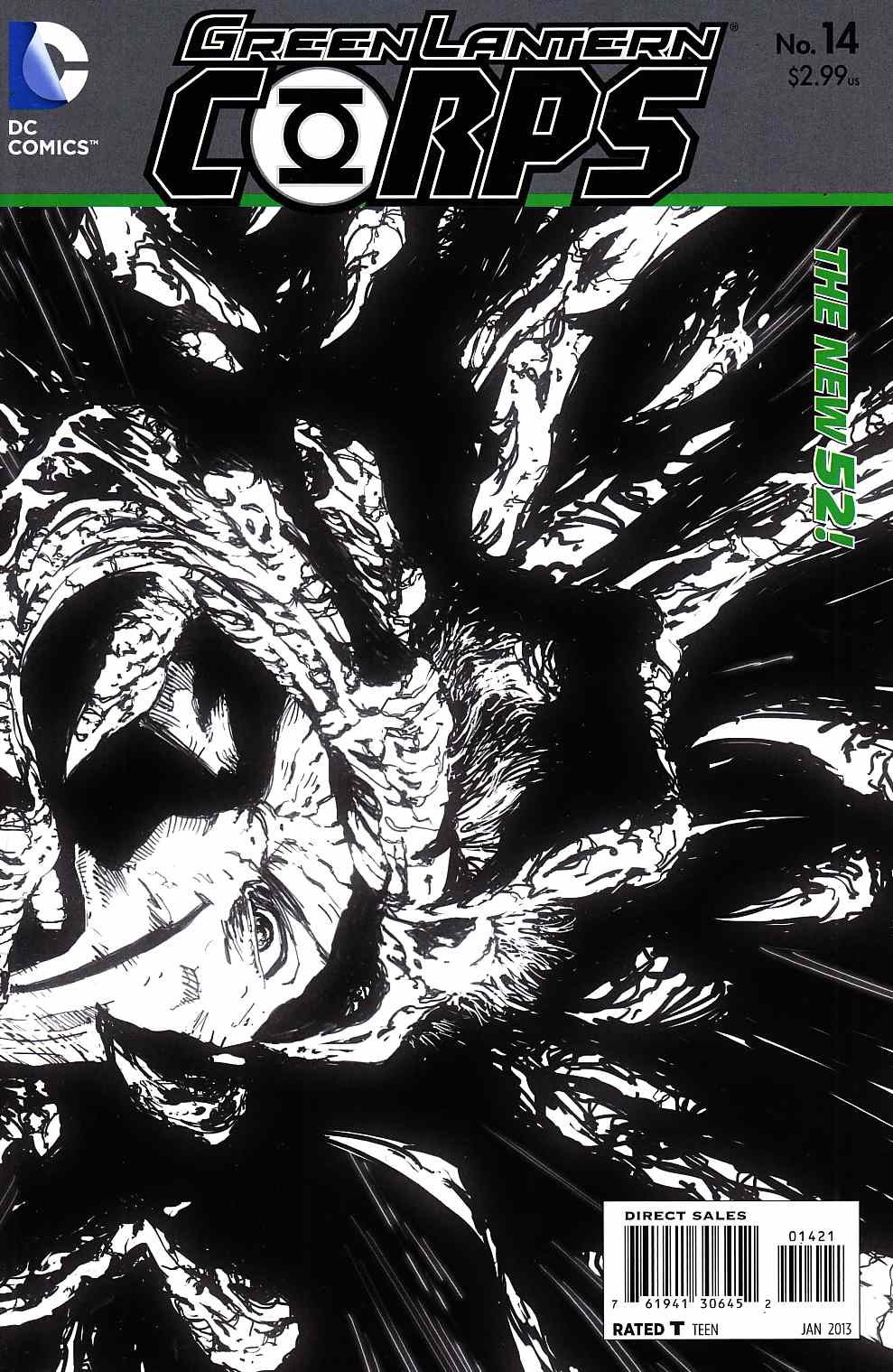Green Lantern Corps #14 B&W Variant Cover [DC Comic] THUMBNAIL