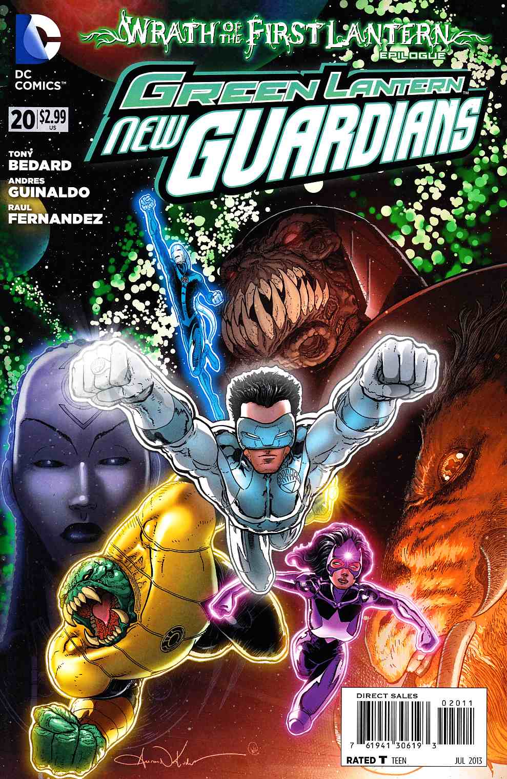Green Lantern New Guardians #20 (Wrath) [DC Comic] LARGE