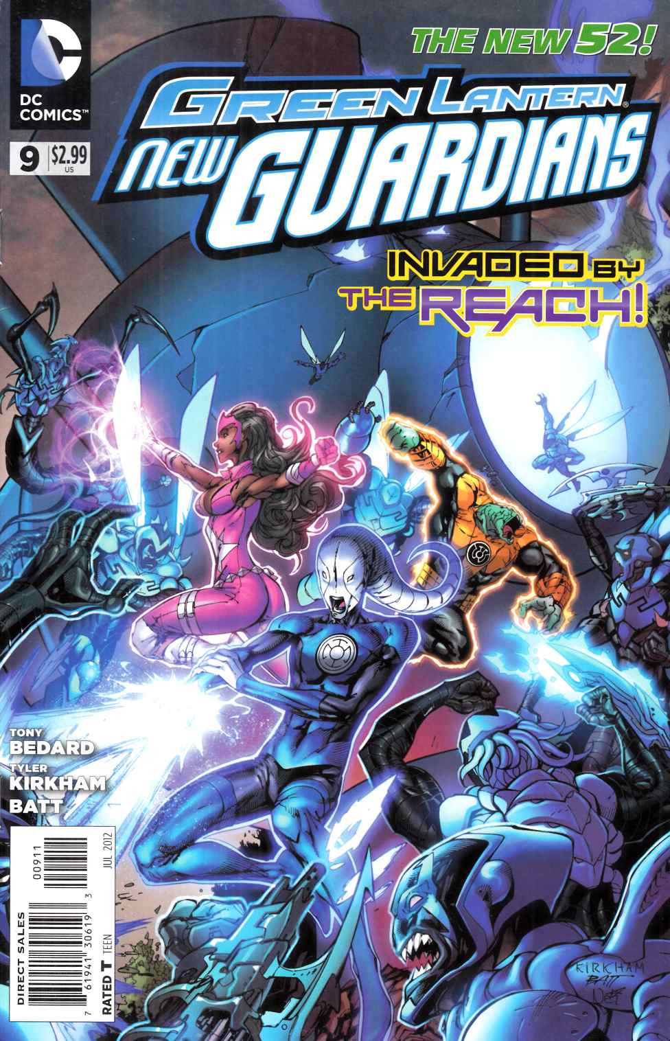 Green Lantern New Guardians #9 Very Fine (8.0) [DC Comic] THUMBNAIL