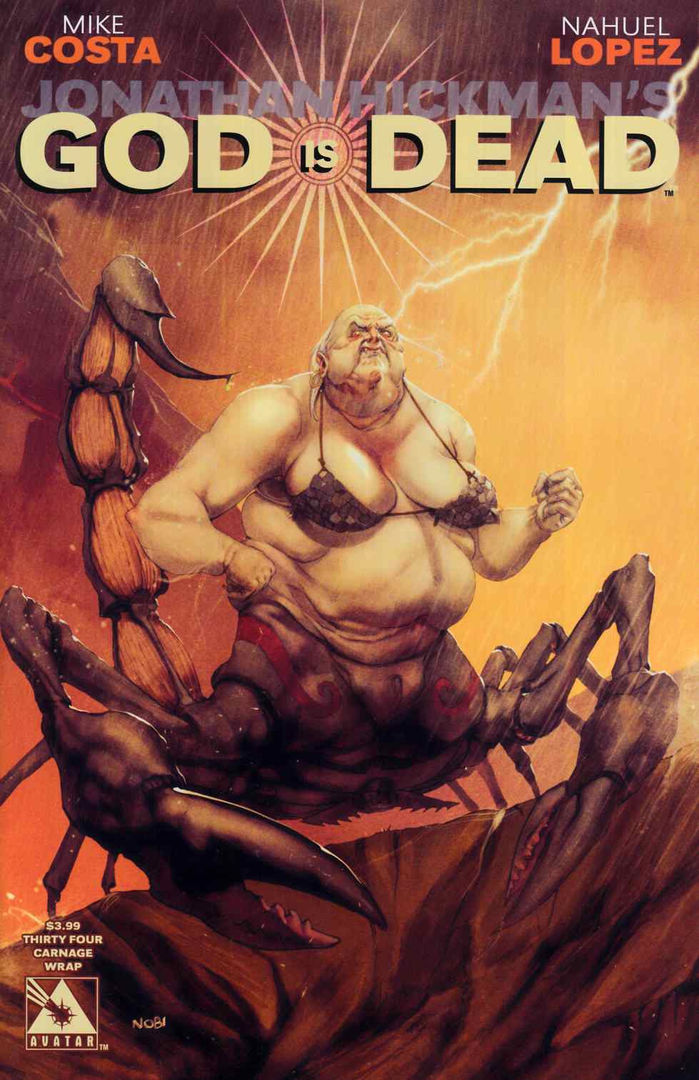 God Is Dead #34 Carnage Wrap Cover [Avatar Comic] THUMBNAIL