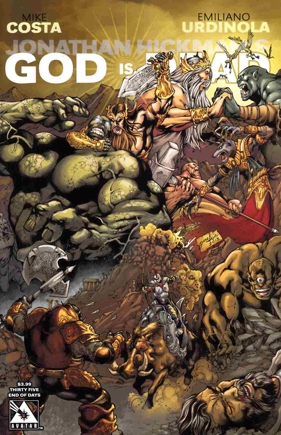 God Is Dead #35 End Of Days Cover [Avatar Comic] LARGE