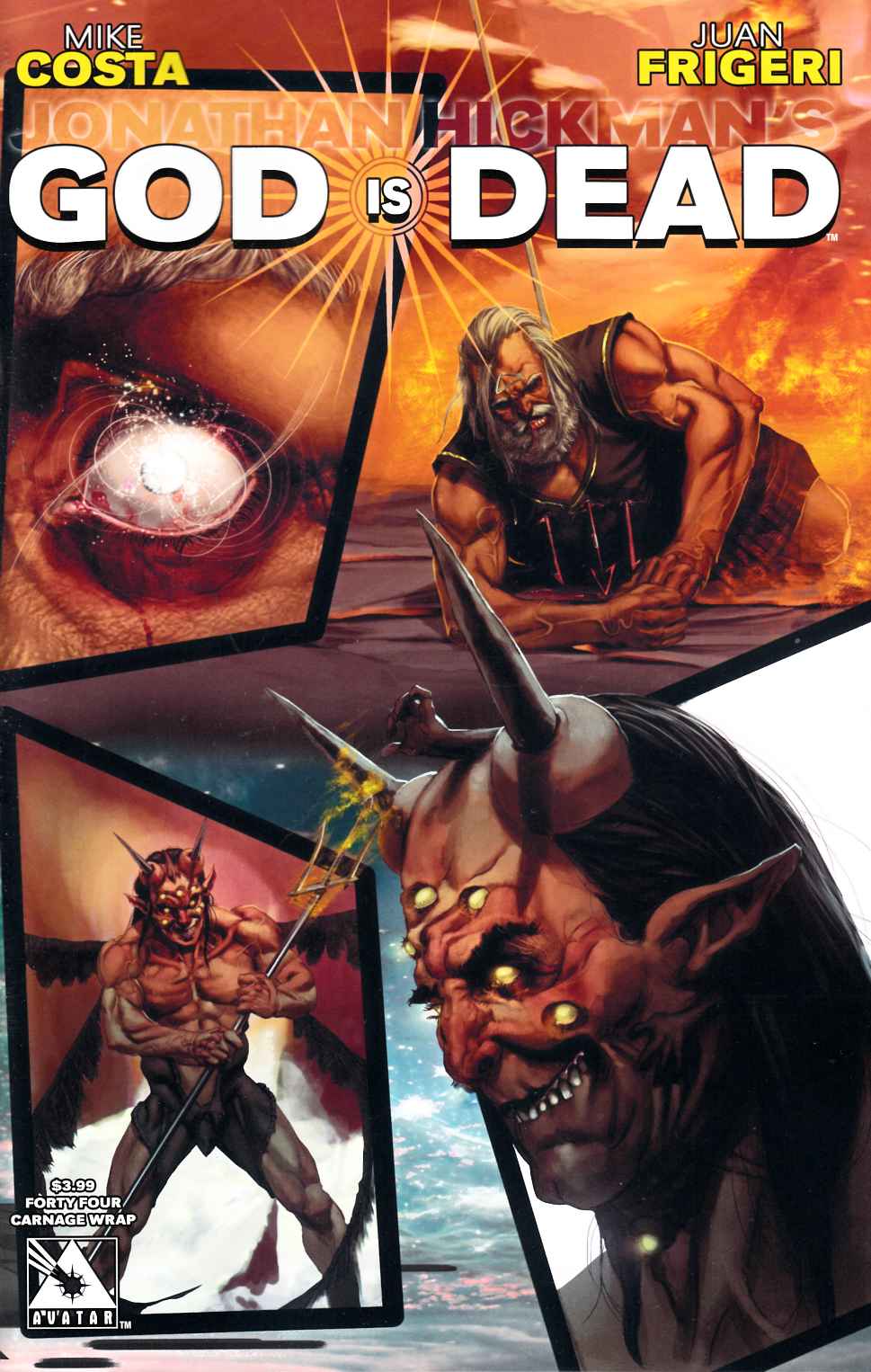 God Is Dead #44 Carnage Wrap Variant Cover [Avatar Comic] LARGE