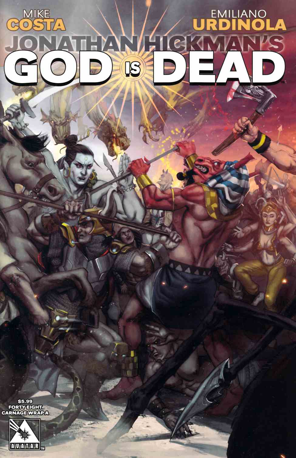 God Is Dead #48 Connecting Wrap Cover A [Avatar Comic] THUMBNAIL