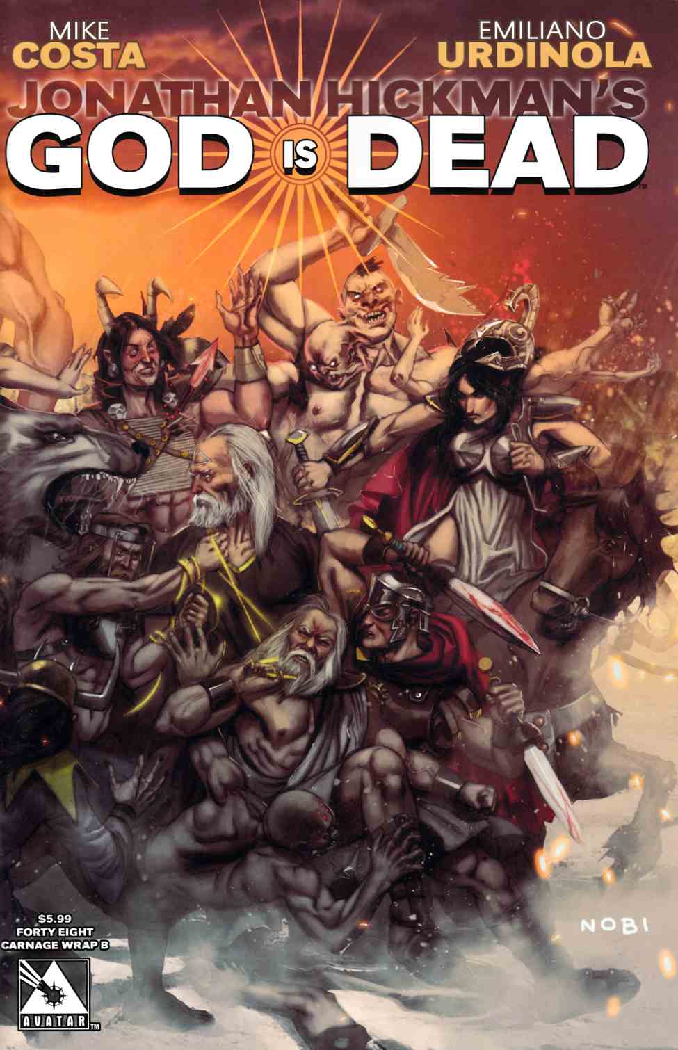 God Is Dead #48 Connecting Wrap Cover B [Avatar Comic] THUMBNAIL