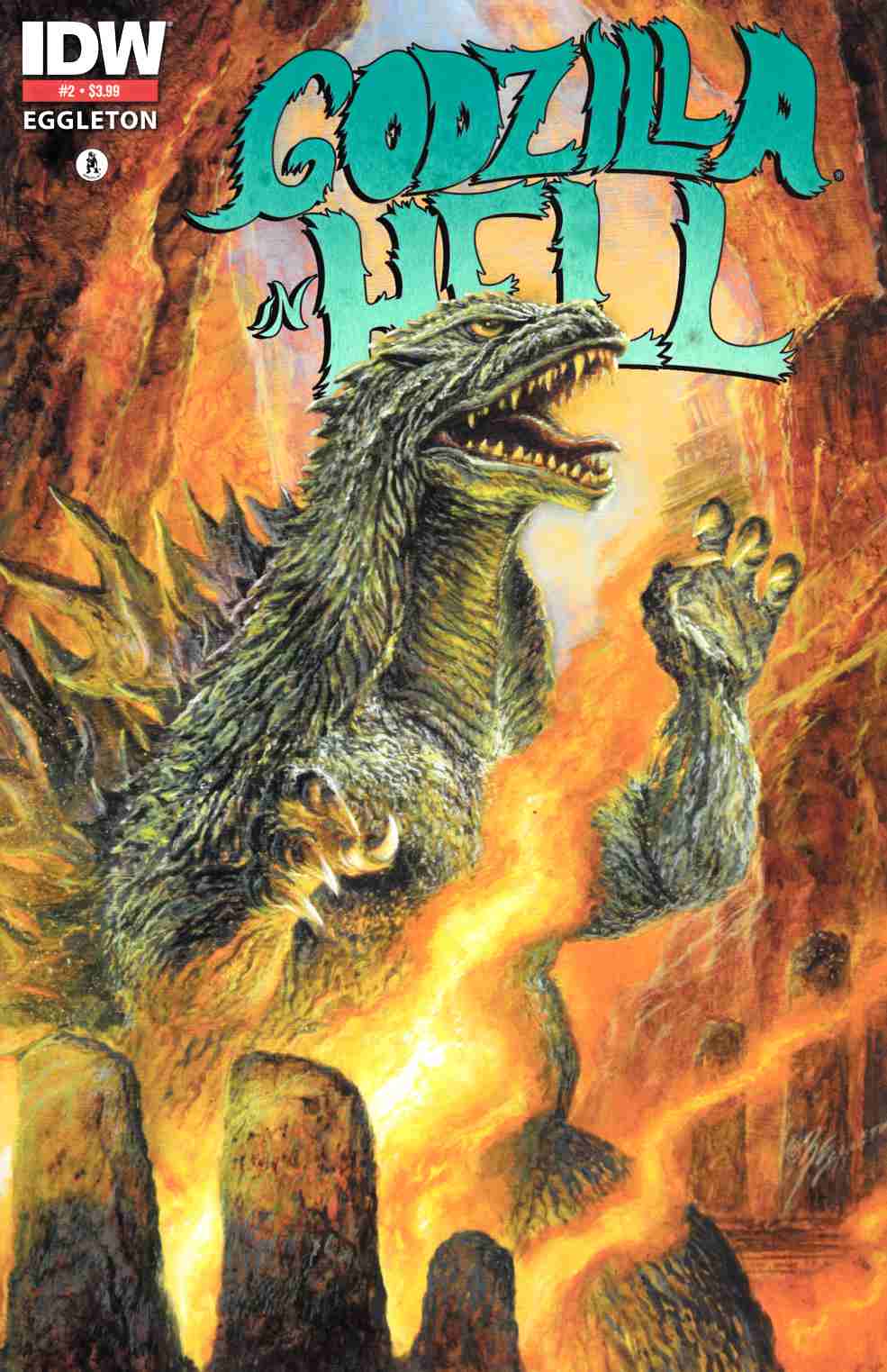 Godzilla in Hell #2 Third Printing Near Mint (9.4) [IDW Comic] THUMBNAIL
