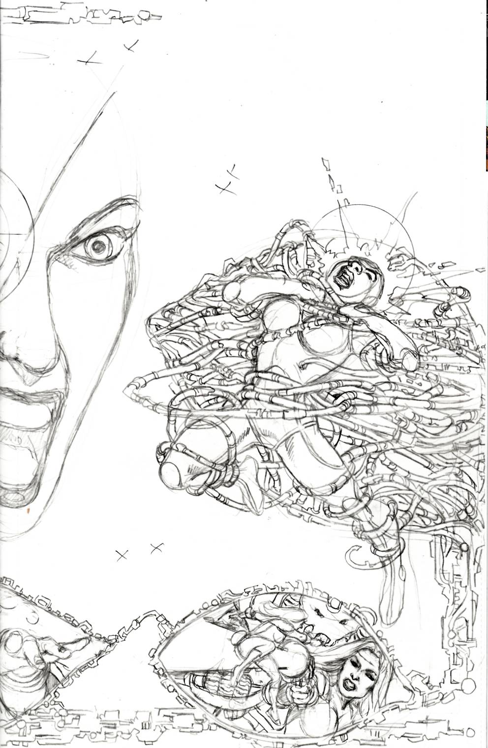 George Perez Sirens #2 Cover C- Left Pencils Incentive [Boom Comic] LARGE