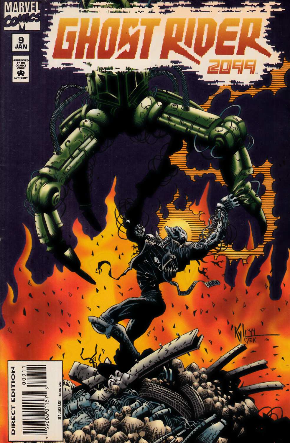 Ghost Rider 2099 #9 Fine (6.0) [Marvel Comic] LARGE
