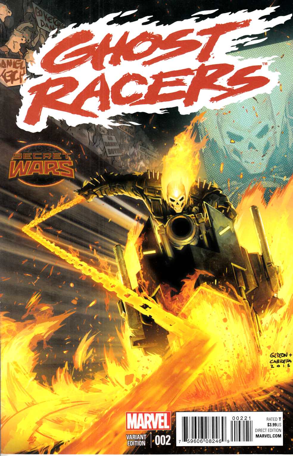 Ghost Racers #2 Gedeon Variant Cover Near Mint (9.4) [Marvel Comic] THUMBNAIL