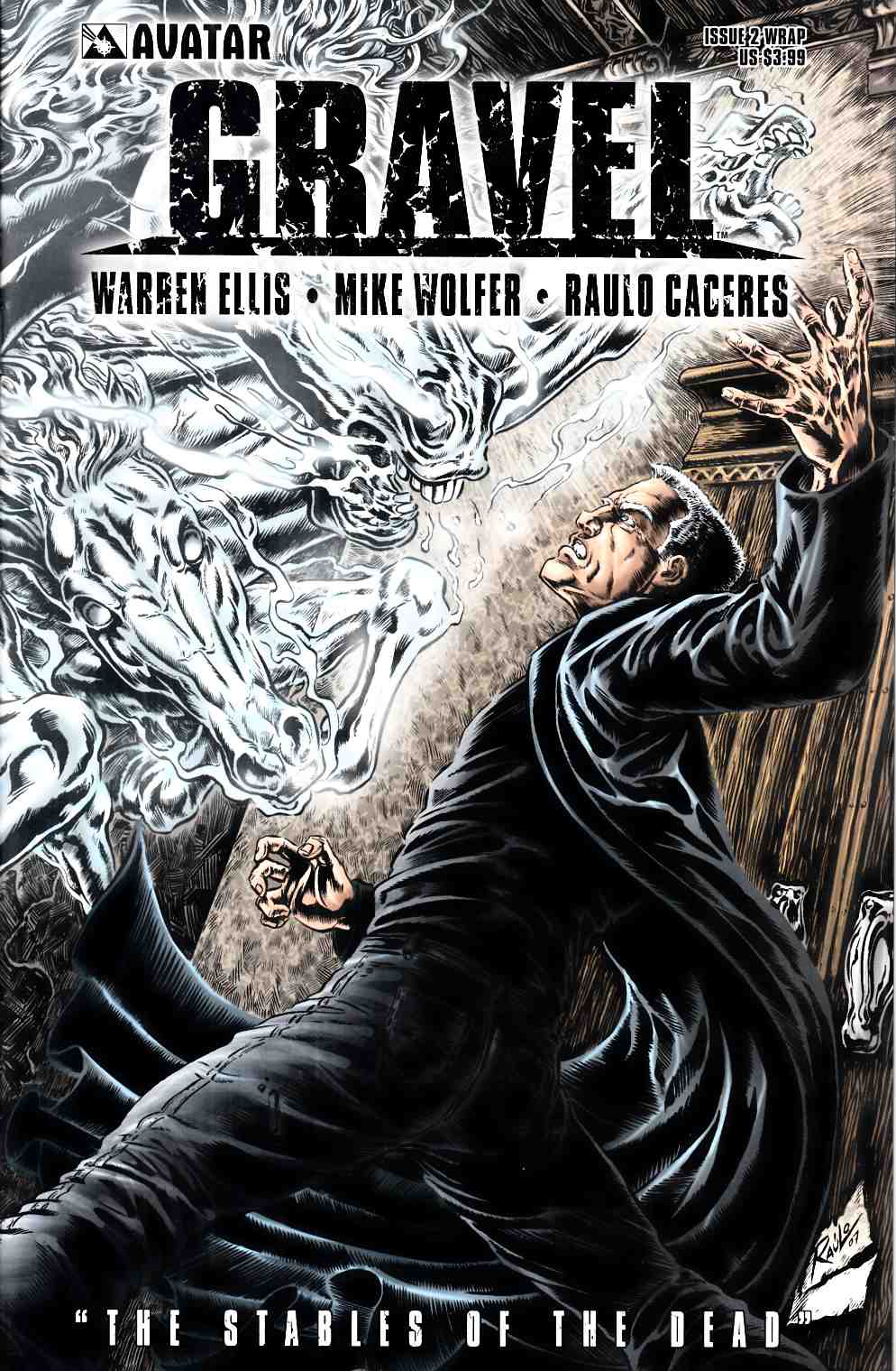 Gravel #2 Wrap Cover Near Mint (9.4) [Avatar Comic] LARGE