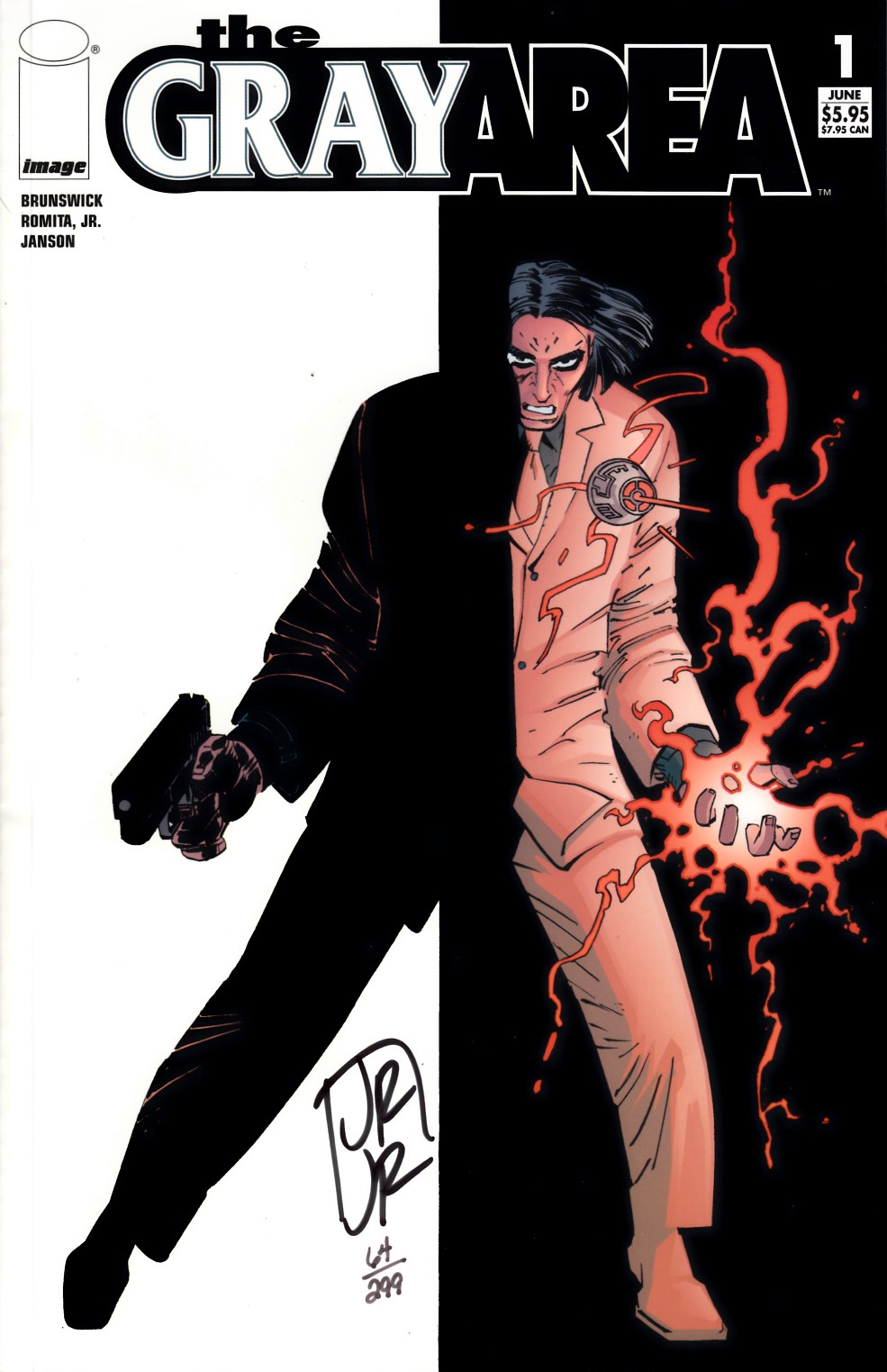 Gray Area #1 DF Romita Jr Signed Edition Very Fine (8.0) [Image Comic] LARGE