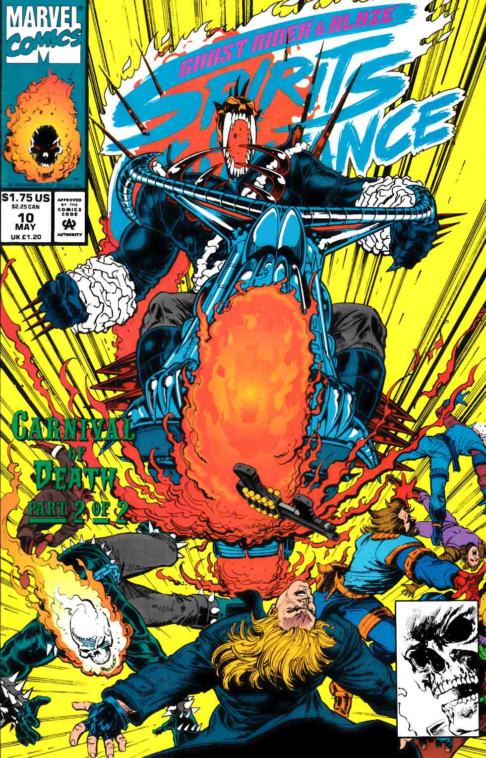 Ghost Rider & Blaze Spirits of Vengeance #10 Near Mint (9.4) [Marvel Comic] THUMBNAIL