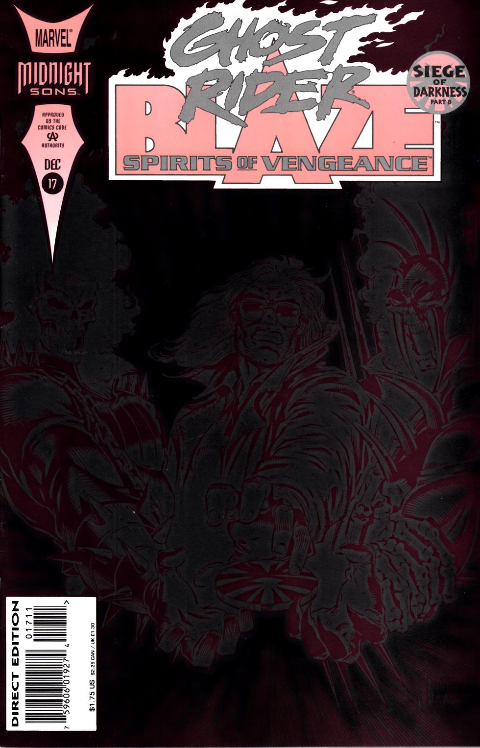 Ghost Rider & Blaze Spirits of Vengeance #17 Near Mint (9.4) [Marvel Comic] LARGE