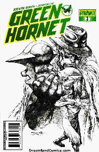 Kevin smith green hornet #1 (1:25 segovia bw cover) LARGE