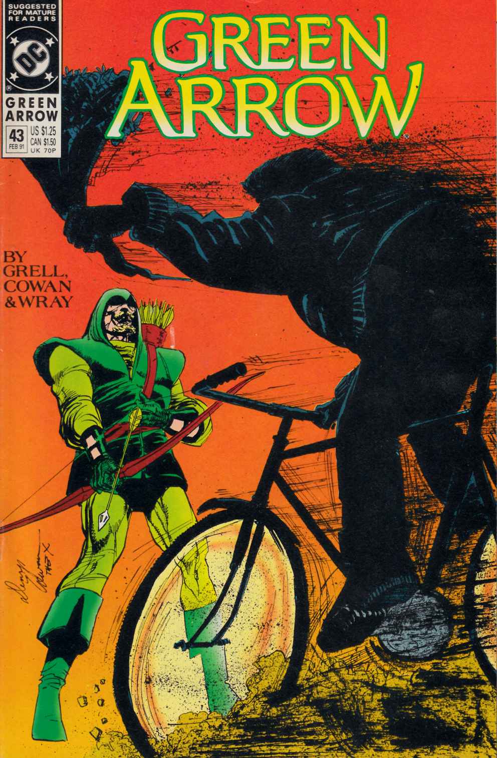 Green Arrow #43 Fine (6.0) [DC Comic] LARGE