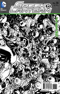 Green Lantern #16 B&W Incentive Cover [Comic] LARGE