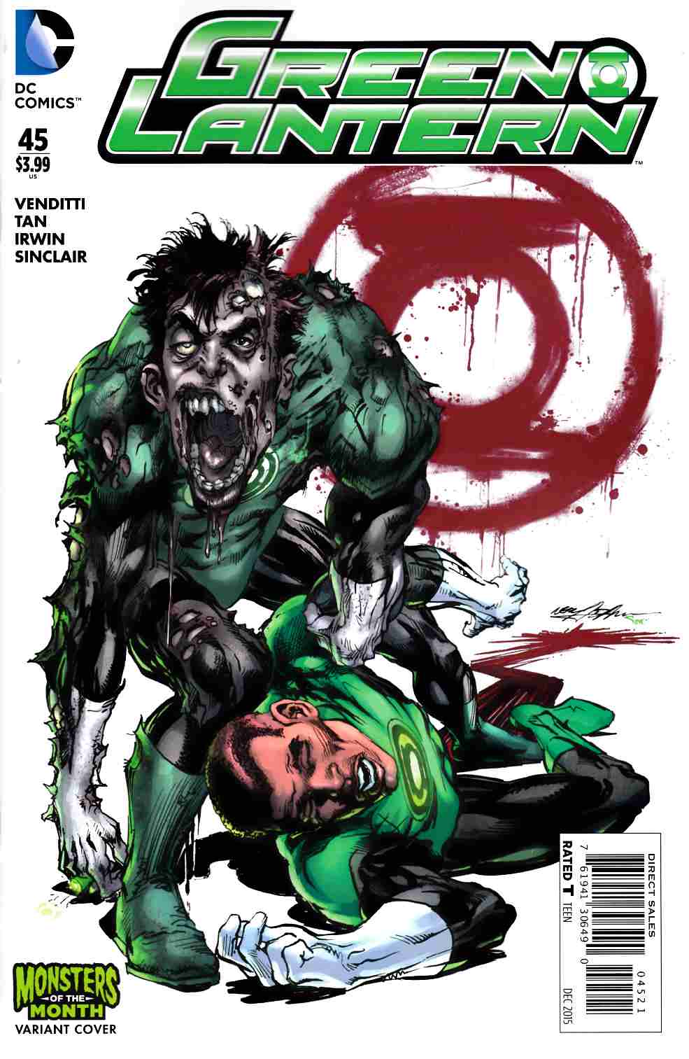 Green Lantern #45 Monsters Variant Cover [DC Comic] THUMBNAIL
