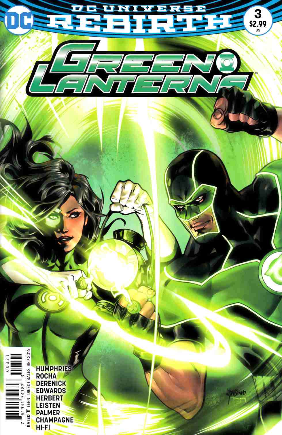 Green Lanterns #3 Lupacchino Variant Cover [DC Comic]