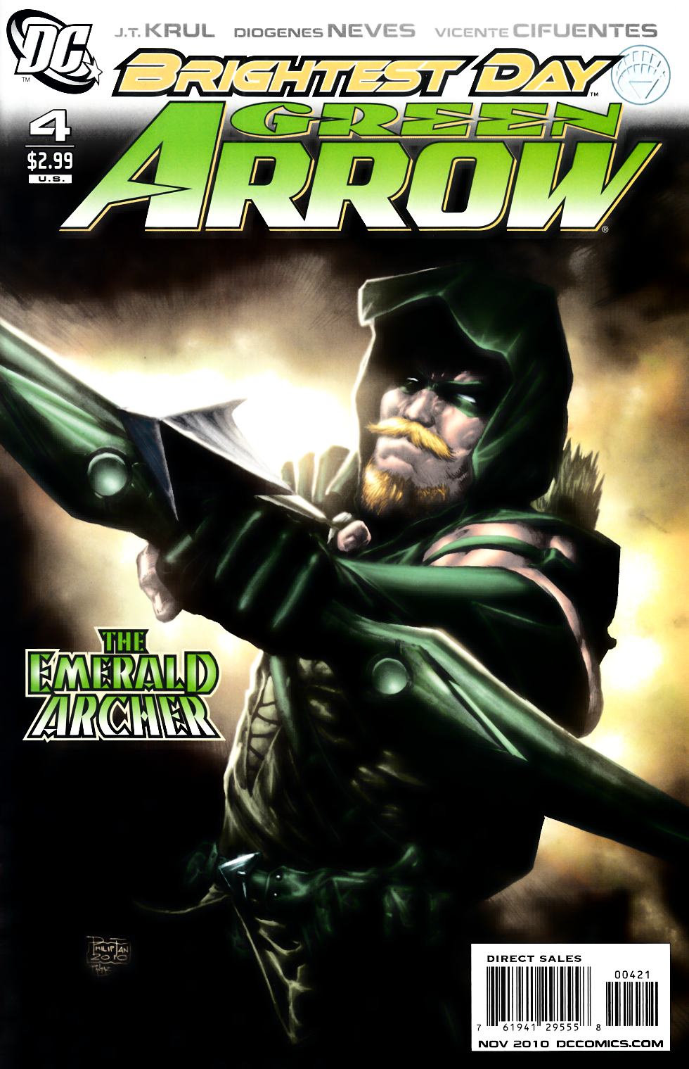 Green Arrow #4 Tan Variant Cover Very Fine (8.0) [DC Comic] THUMBNAIL