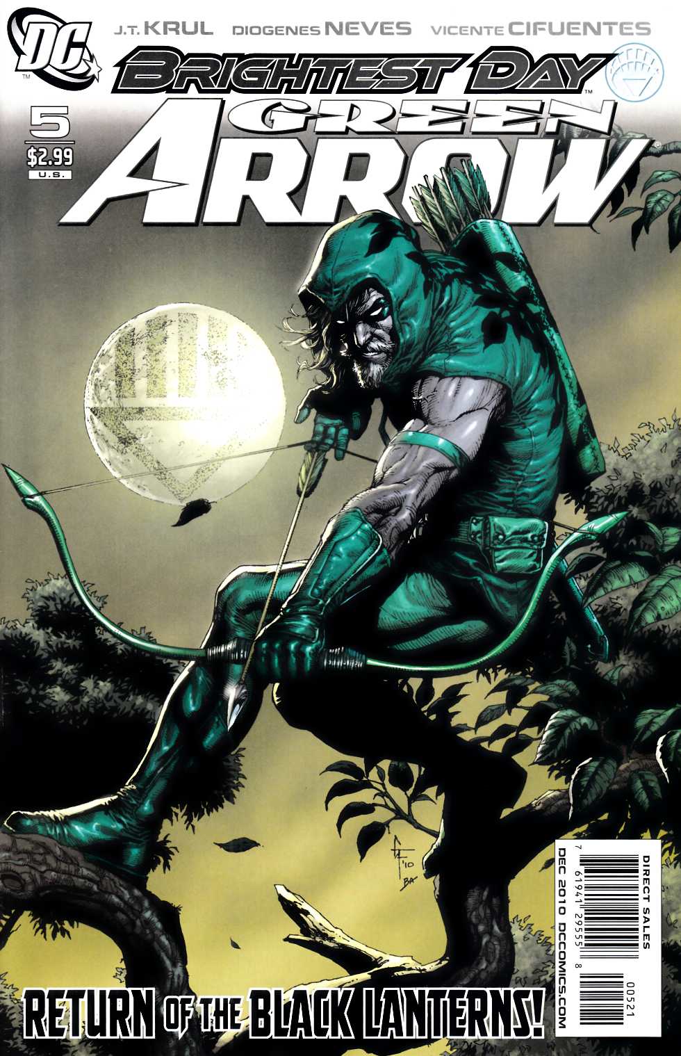 Green Arrow #5 Frank Variant Cover Near Mint (9.4) [DC Comic] THUMBNAIL