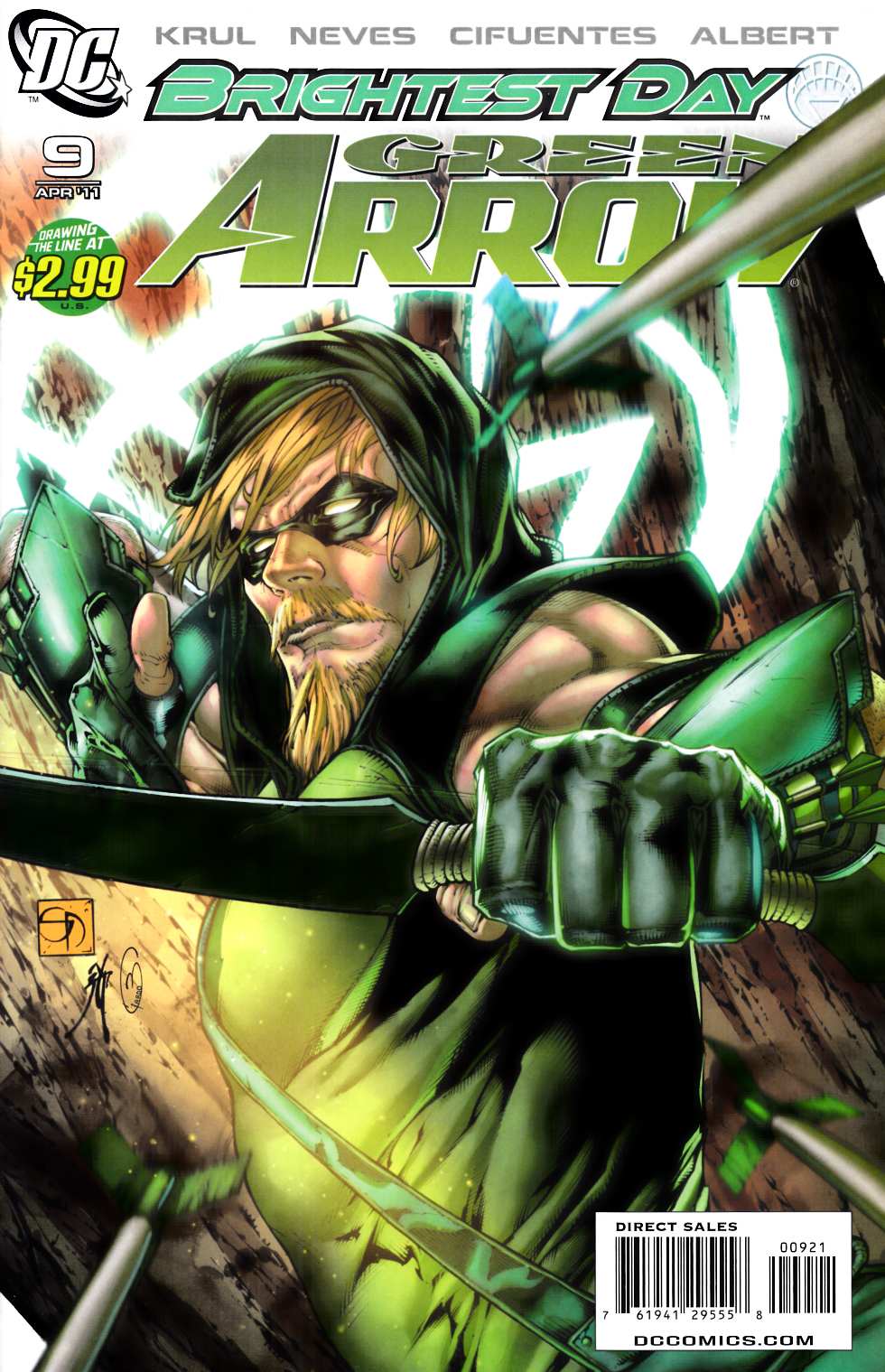 Green Arrow #9 Davis Variant Cover Near Mint (9.4) [DC Comic]