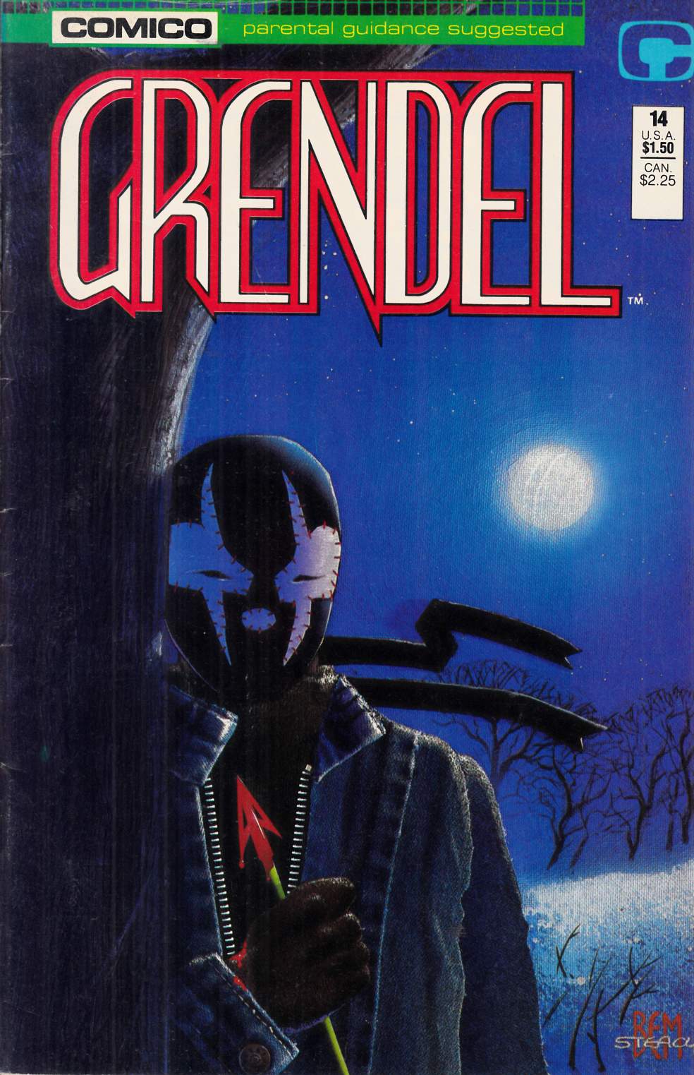 Grendel #14 Fine (6.0) [Comico Comic] LARGE