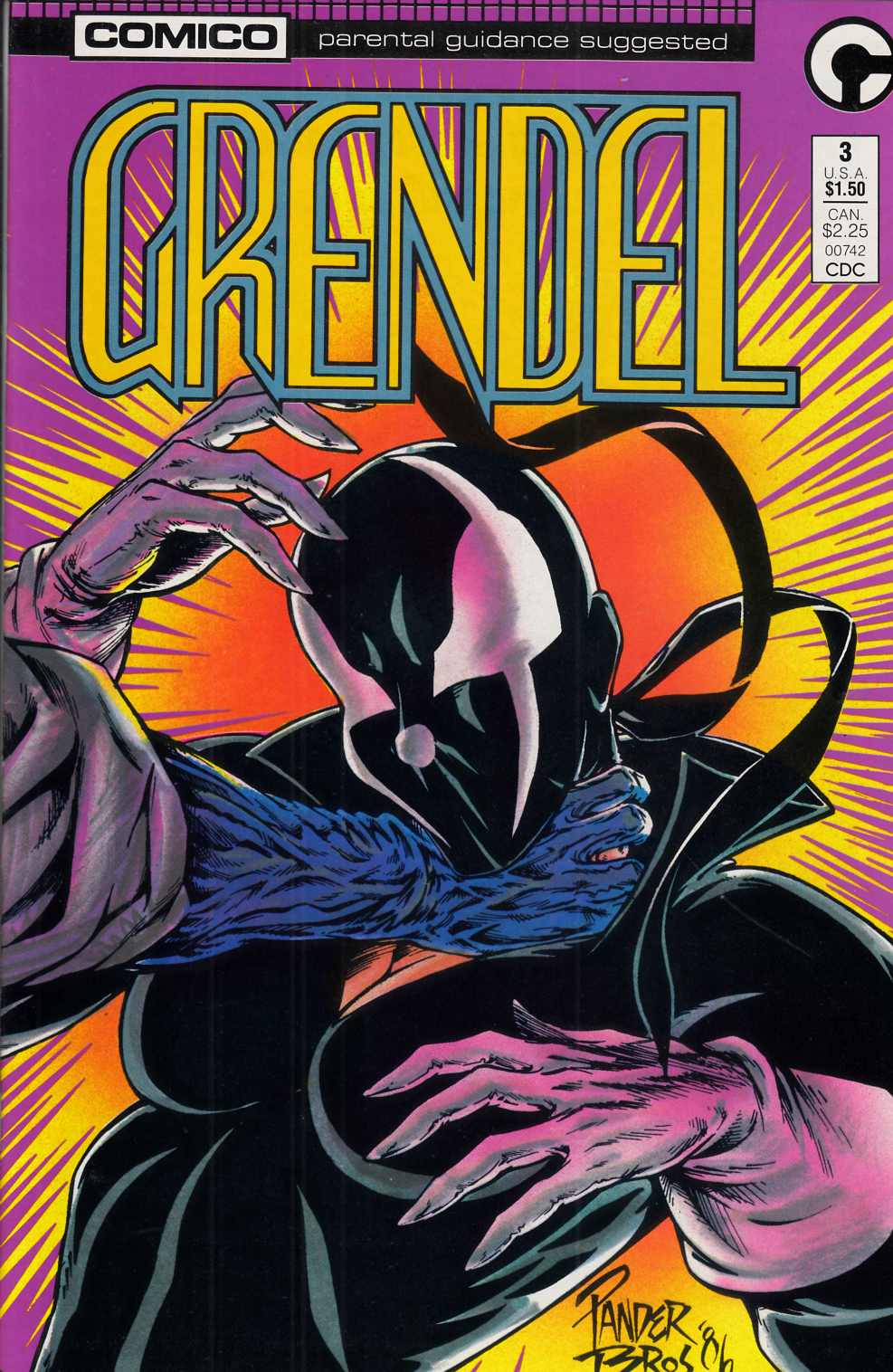 Grendel #3 Near Mint (9.4) [Comico Comic] LARGE