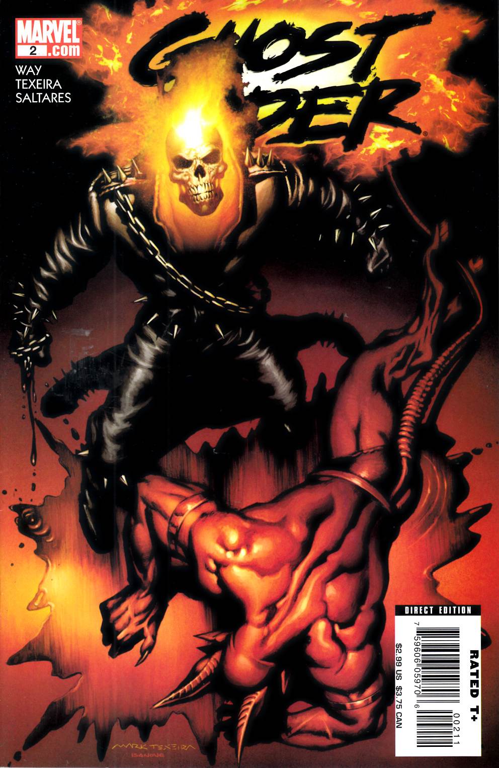 Ghost Rider #2 Near Mint Minus (9.2) [Marvel Comic] LARGE