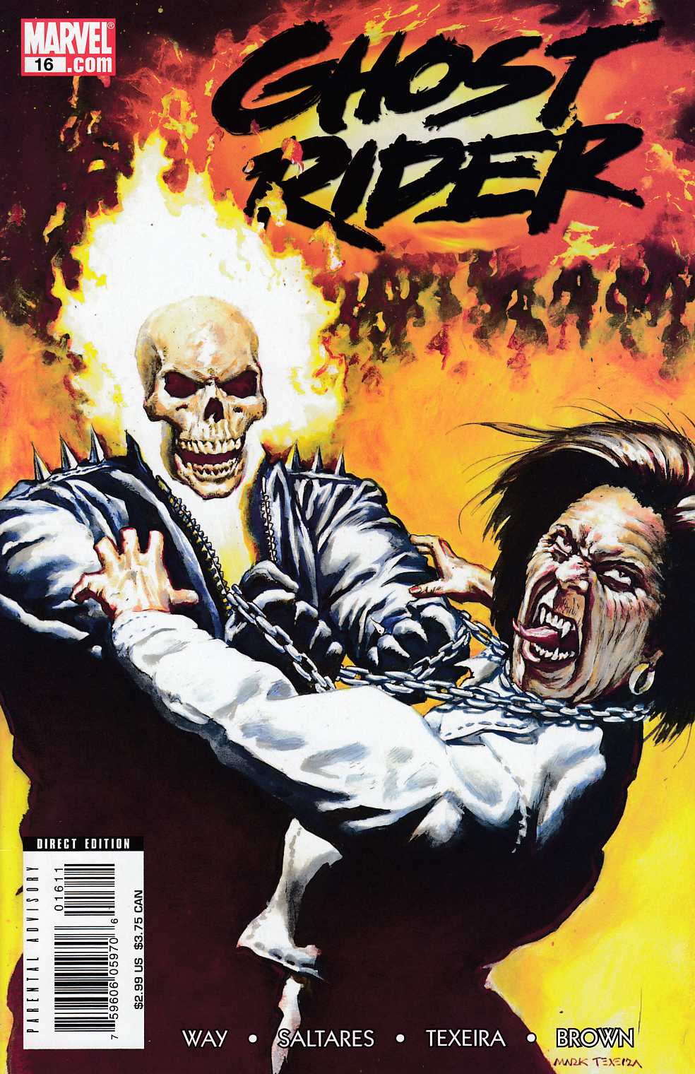 The Brave and the Bold on X: Mark Texeira Ghost Rider 16