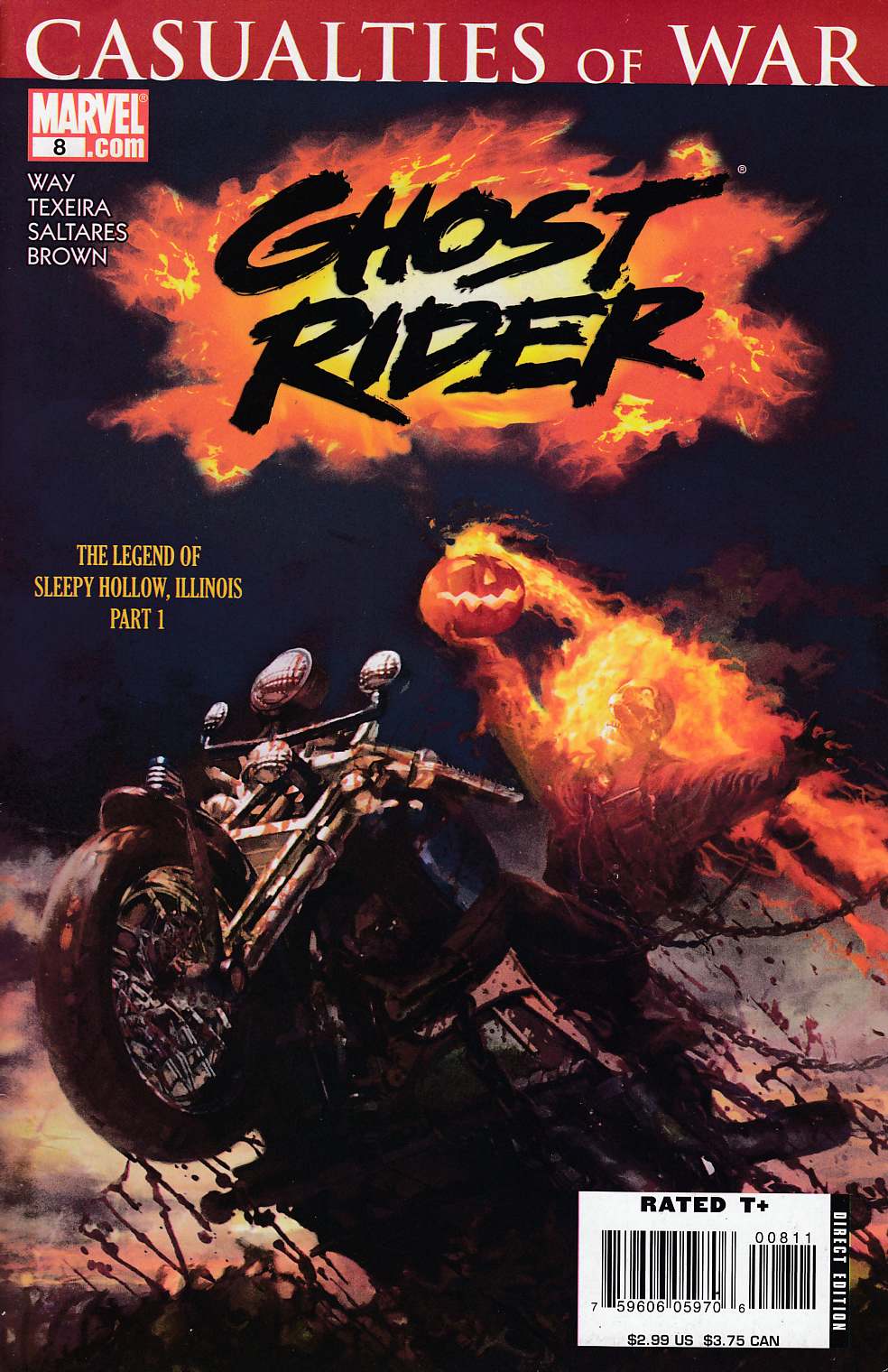 Ghost Rider #8 Very Fine Minus (7.5) [Marvel Comic] LARGE