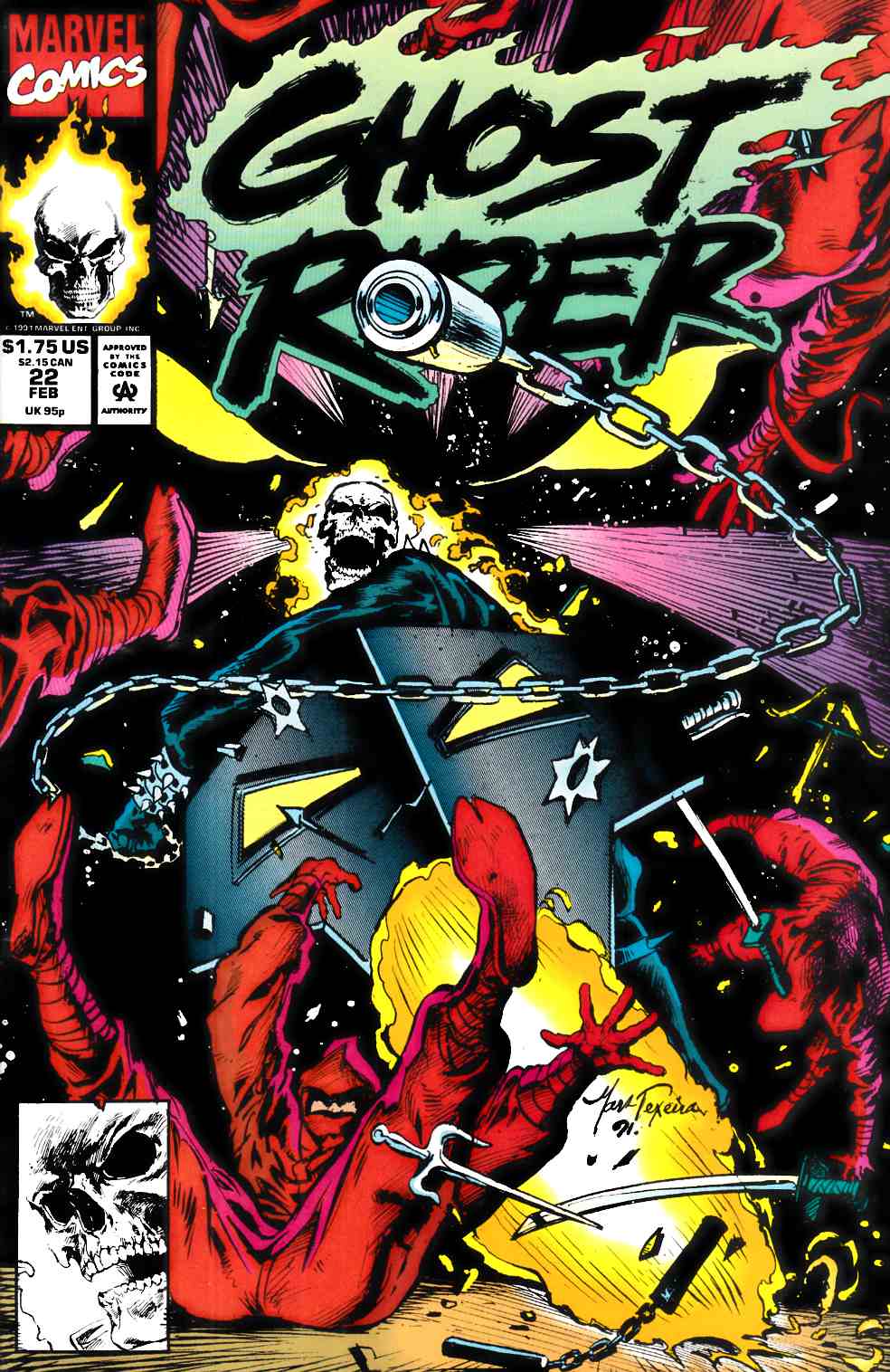 Ghost Rider #22 Near Mint Minus (9.2) [Marvel Comic] LARGE