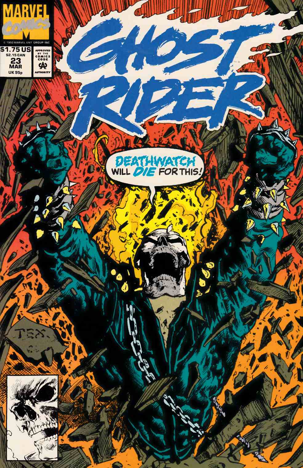 Ghost Rider #23 Near Mint (9.4) [Marvel Comic] LARGE