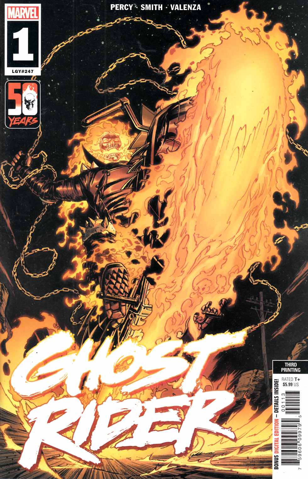 Ghost Rider #1 Third Printing Near Mint (9.4) [Marvel Comic] LARGE