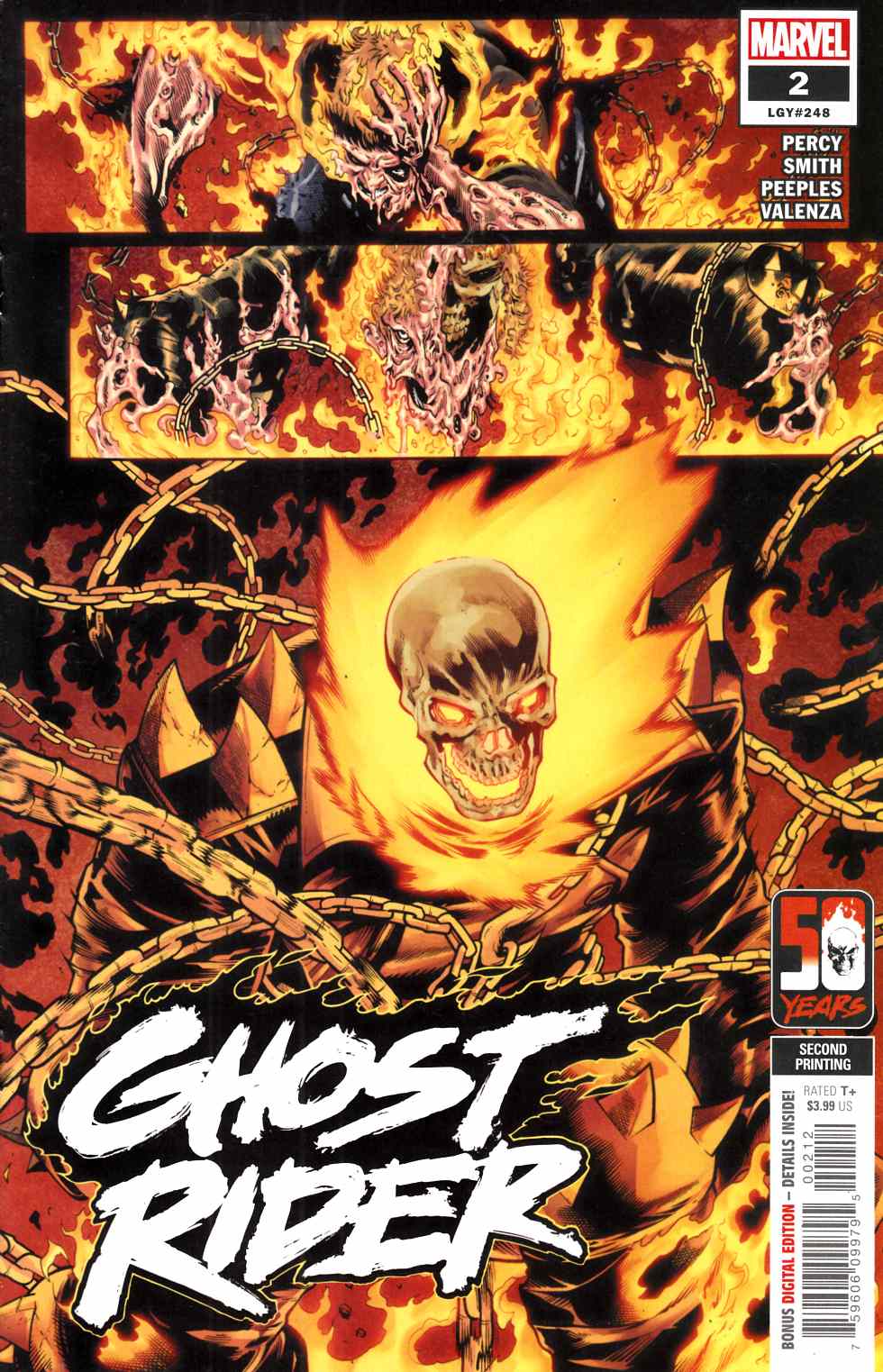 Ghost Rider #2 Second Printing Near Mint (9.4) [Marvel Comic] THUMBNAIL